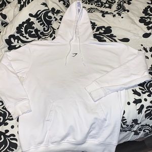 White Gymshark Training Oversized Hoodie